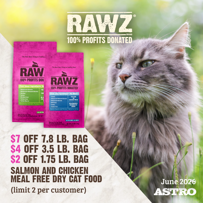 Astro | RAWZ | Dollars OFF LID Select Dry Cat Food