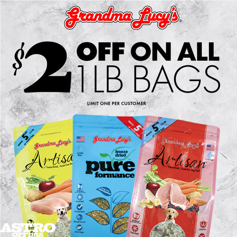 Astro | Grandma Lucy's | $2.00 OFF 1lb Bags