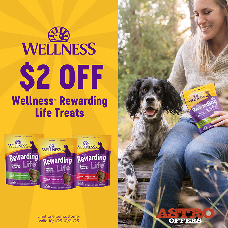 Astro | Wellness | $2.00 OFF Rewarding Life Treats