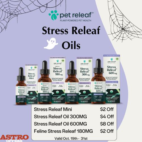 Astro | Pet Releaf | Dollars OFF Stress Releaf Hemp Oils