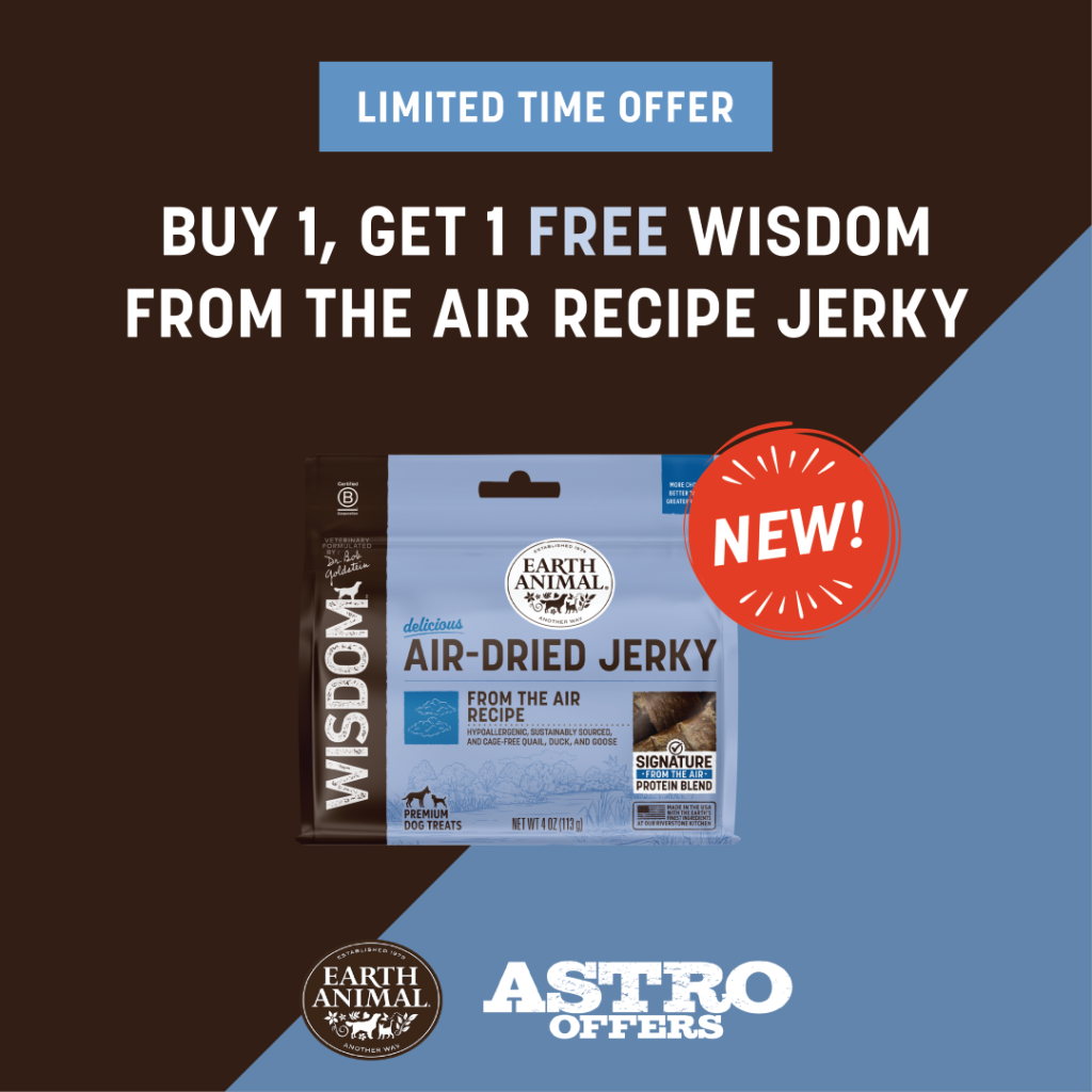 Astro | Earth Animal | Buy 1, Get 1 FREE on Wisdom From The Air Recipe Jerky