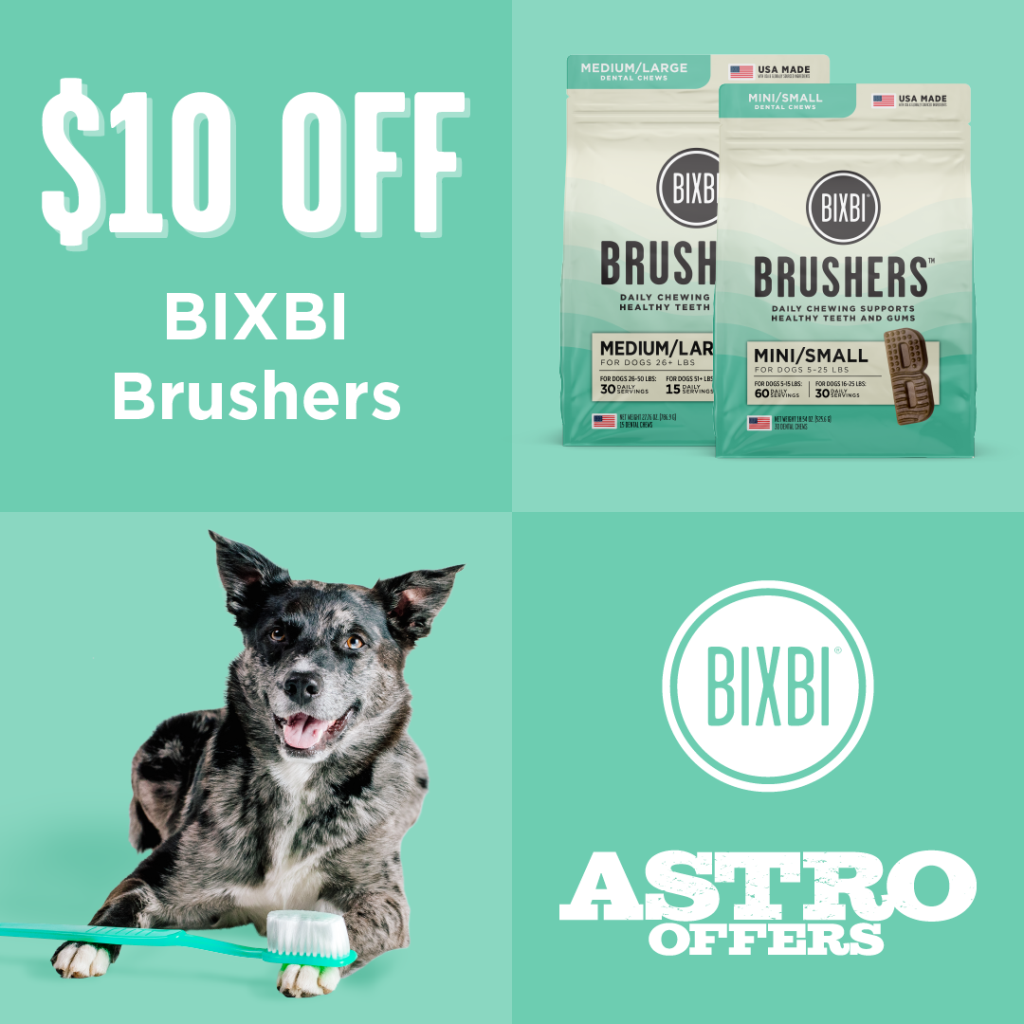 Astro | BIXBI | $10.00 OFF Brushers