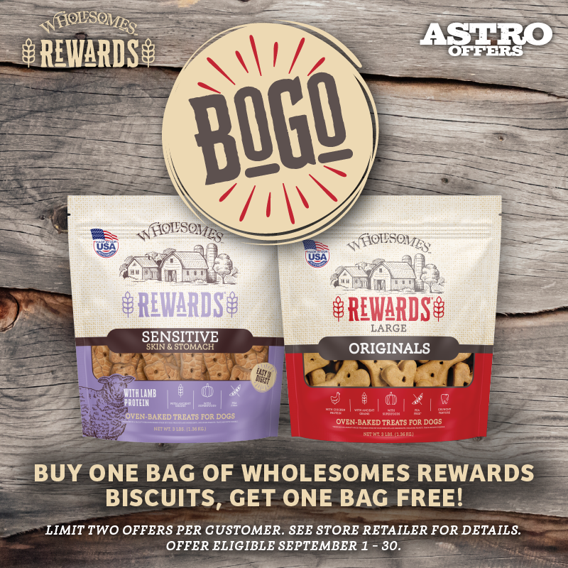 Astro | Wholesomes | Buy 1, Get 1 FREE on Wholesomes Rewards Biscuits