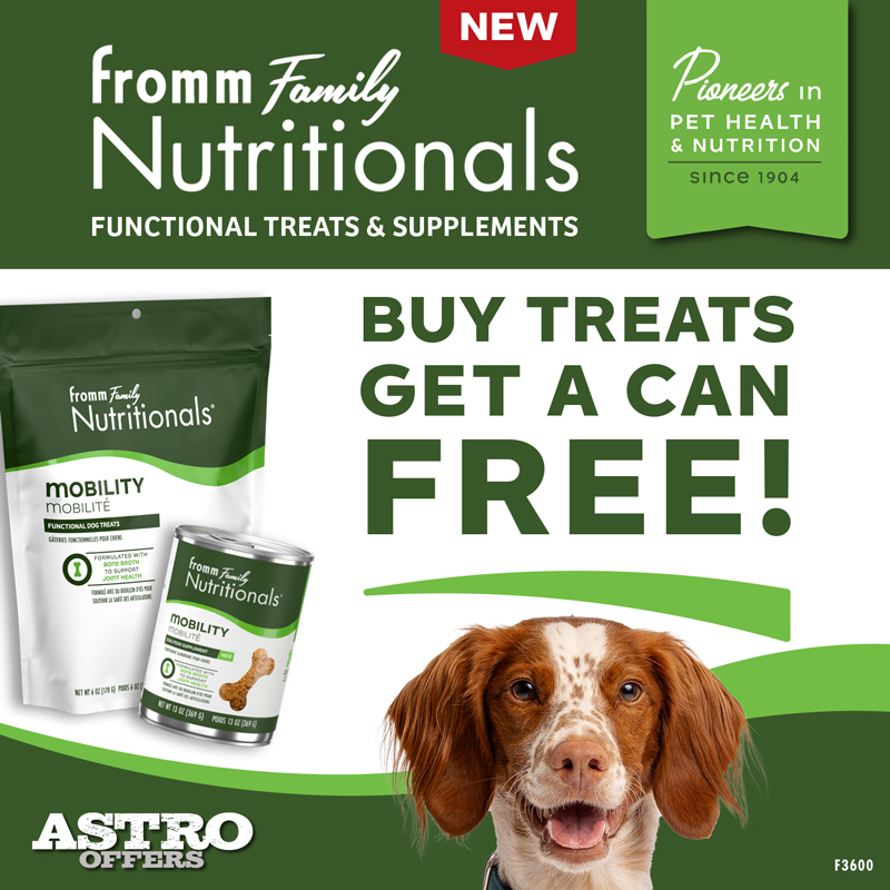 Astro | Fromm | Buy a NEW Nutritionals Functional Treat, Get a NEW Nutritionals Supplement Pate FREE!