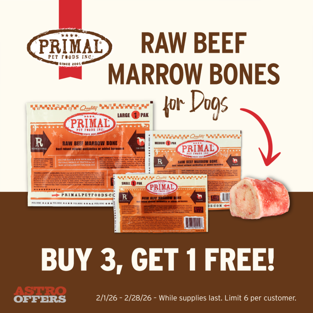 Astro | Primal Pet Foods | Buy 3, Get 1 FREE on Frozen Bones