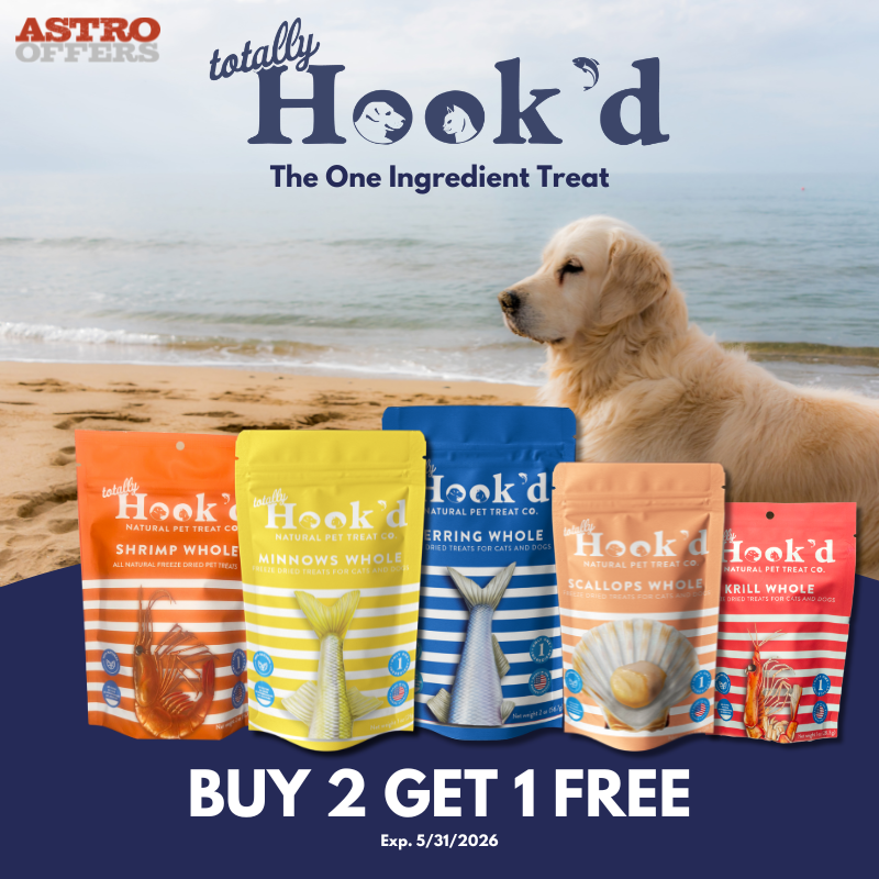 Astro | Totally Hook'd | Buy 2, Get 1 Free on Treats!
