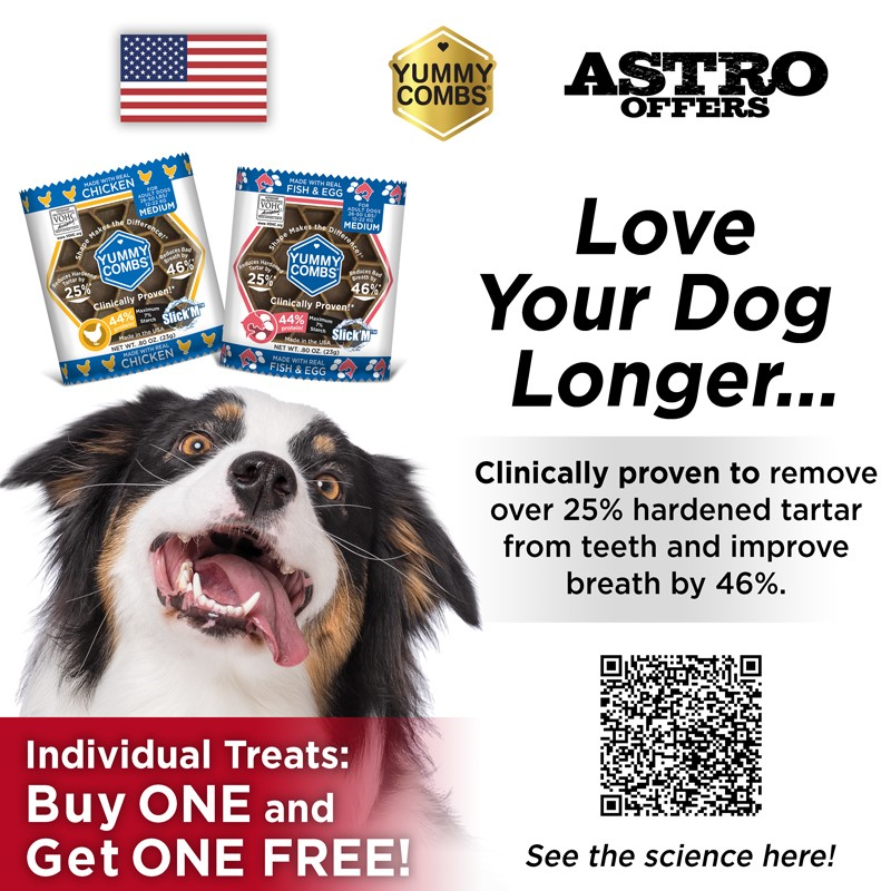Astro | Yummy Combs | Buy 1, Get 1 FREE on Individually Wrapped Treats