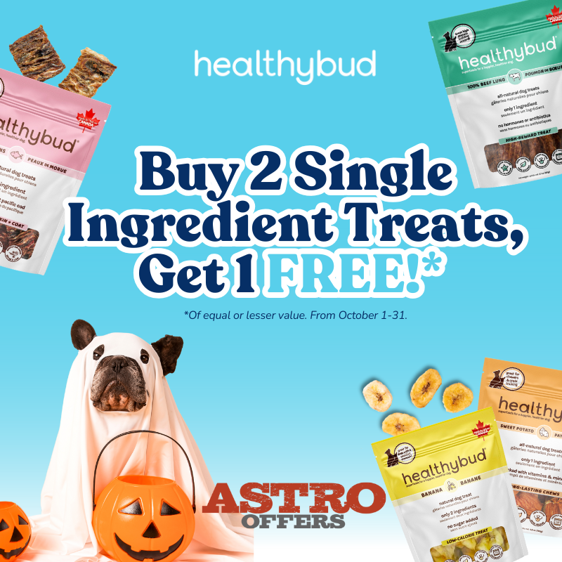 Astro | Healthybud | Buy 2, Get 1 FREE on Single Ingredient Treats