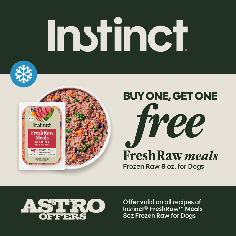 Astro | Instinct | Buy 1, Get 1 FREE on 8oz FreshRaw Meals 