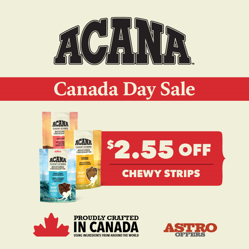 Astro | ACANA (Private Offer) | $2.55 OFF Chewy Strips