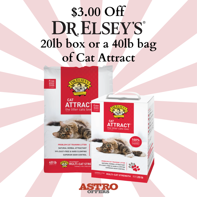 Astro | Dr. Elsey's | $3.00 OFF Cat Attract 