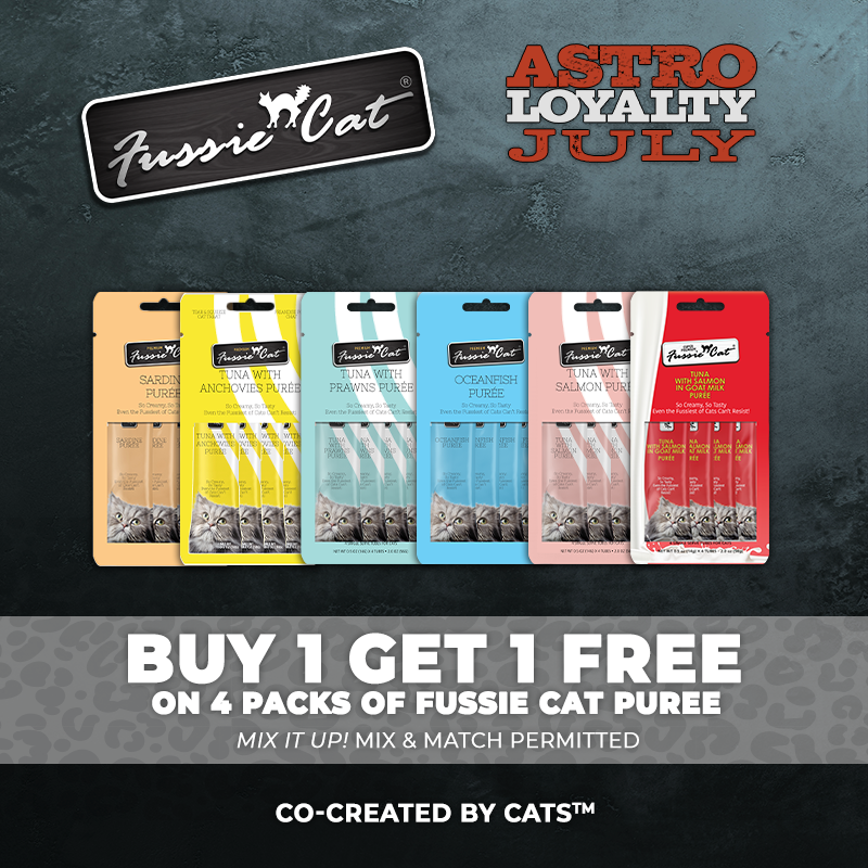 Astro | Fussie Cat | Buy 1, Get 1 FREE on 4-Packs of Puree