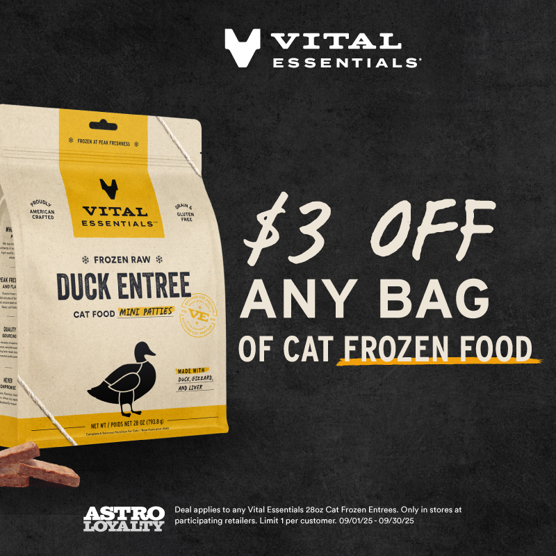 Astro | Vital Essentials | $3.00 OFF Frozen Cat Food
