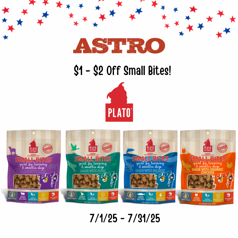 Astro | Plato | Dollars OFF Small Bites Treats