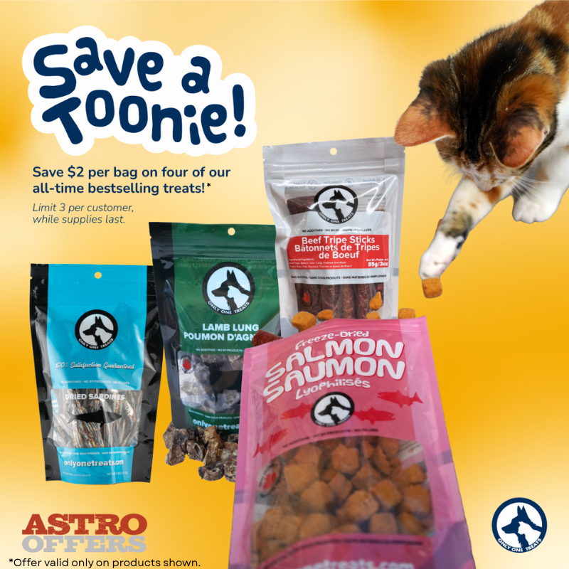 Astro | Only One Treats | $2.00 OFF Bestselling Treat Bags