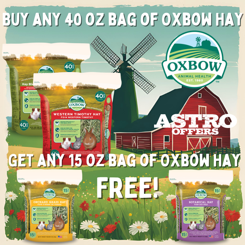 Astro | Oxbow | FREE 15oz Hay with Purchase of 40oz Hay