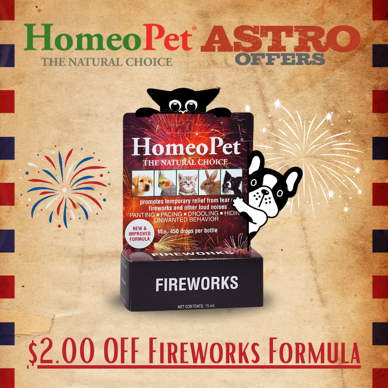 Astro | HomeoPet | $2.00 OFF Fireworks Formula