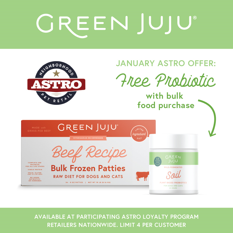 Astro | Green Juju | FREE Probiotic Powder with Bulk Box Food Purchase