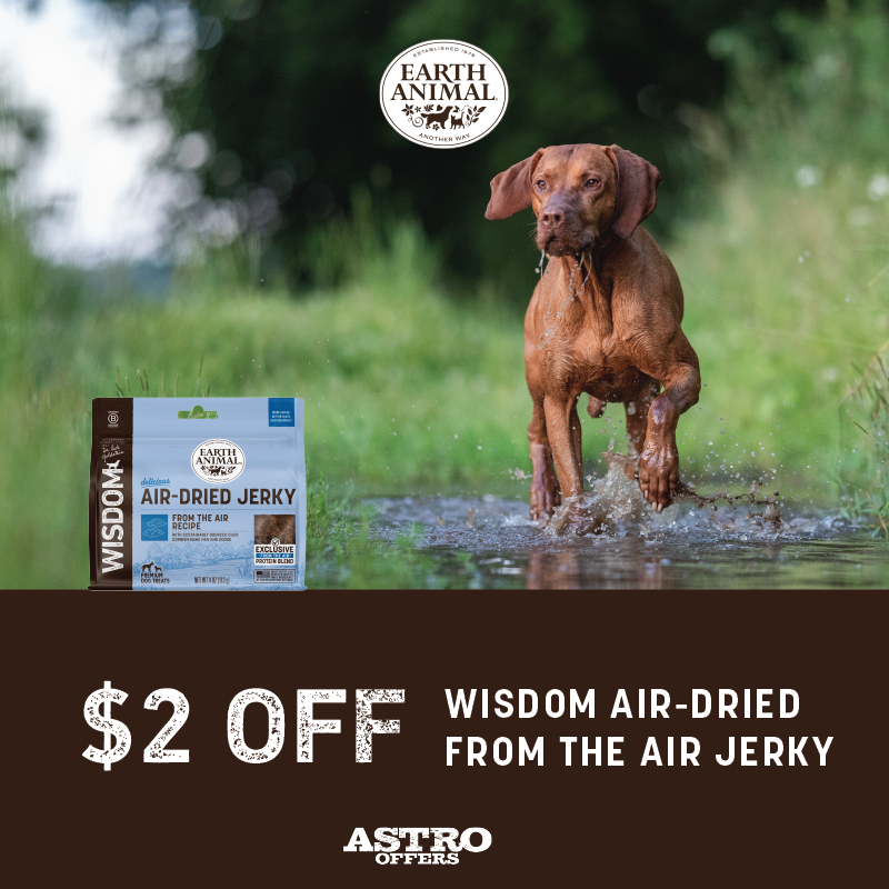 Astro | Earth Animal | $2.00 OFF Wisdom Air-Dried From the Air Jerky 