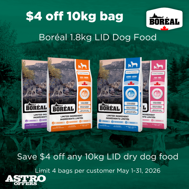 Astro | Boreal | $4.00 OFF 10kg (22lb) LID Dog Food