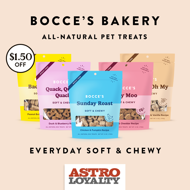 Astro | Bocce's Bakery | $1.50 OFF Everyday Soft & Chewy Treats