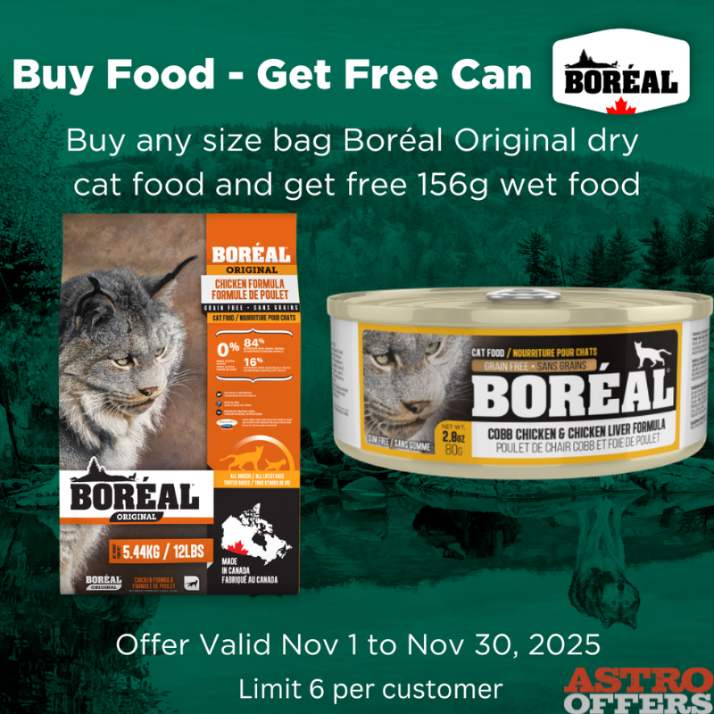 Astro | Boreal | FREE 156g Cat Can with Purchase of Original Dry Cat Food