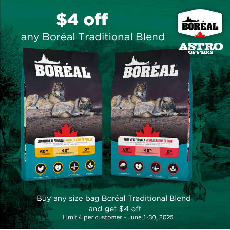 Astro | Boreal | $4.00 OFF Traditional Blend Dog Food