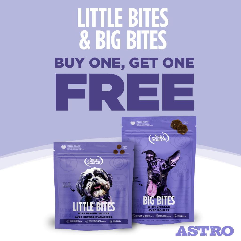 Astro | NutriSource | Buy 1, Get 1 FREE on Little Bites & Big Bites