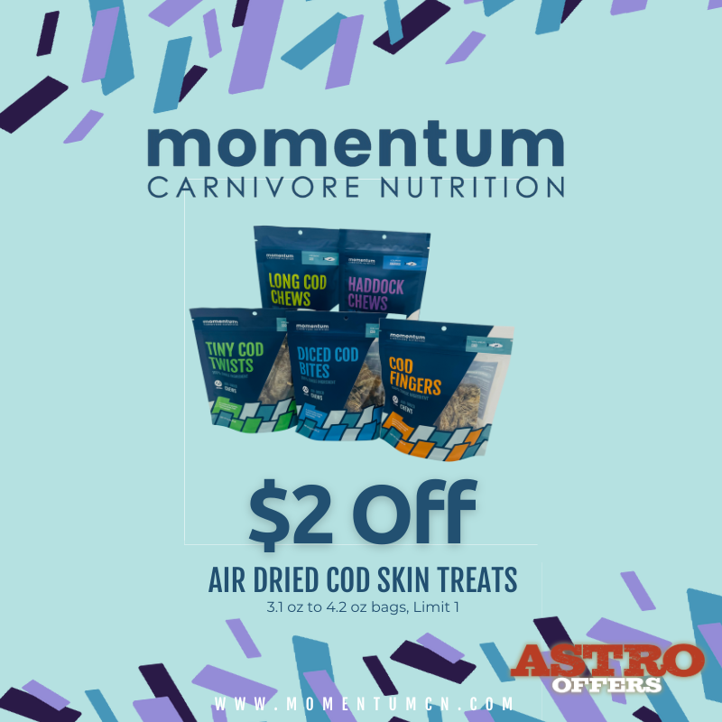 Astro | Momentum | $2.00 OFF Bagged Fish Skin Treats