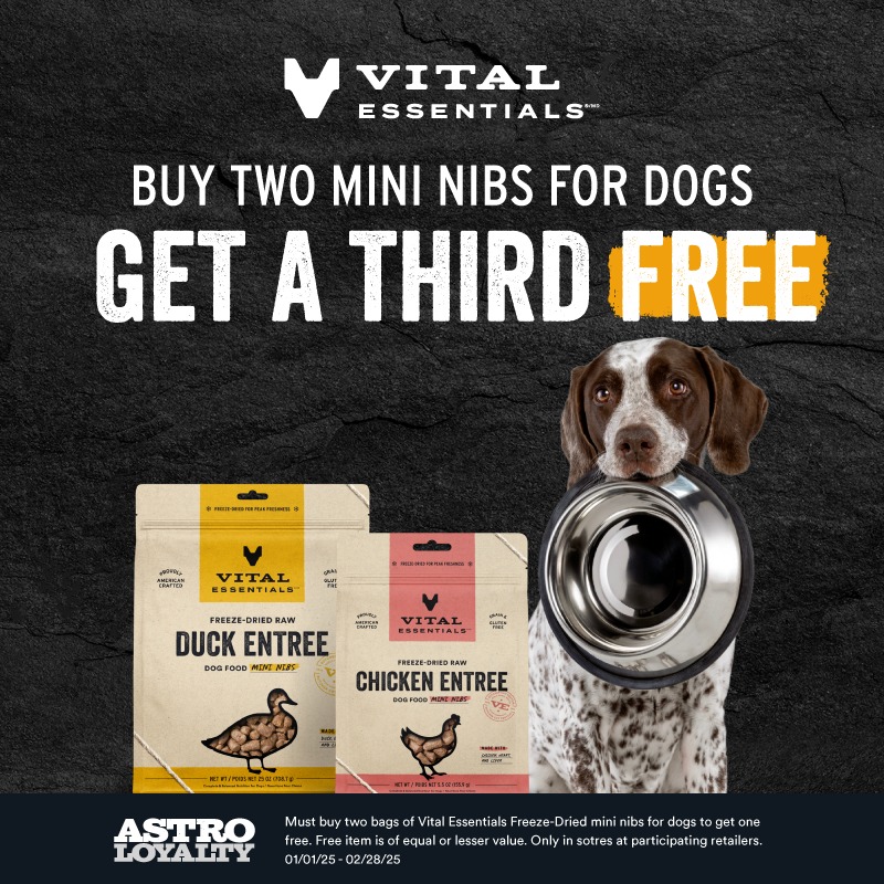 Astro | Vital Essentials | Buy 2, Get 1 FREE on Dog Freeze-Dried Mini Nibs Entrees