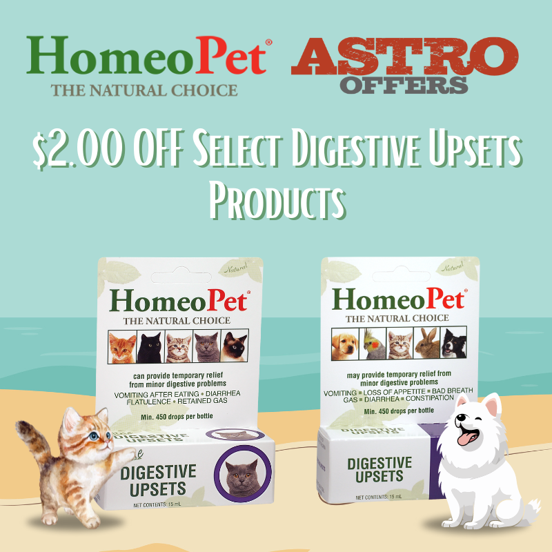 Astro | HomeoPet | $2.00 OFF Select Digestive Upsets Products