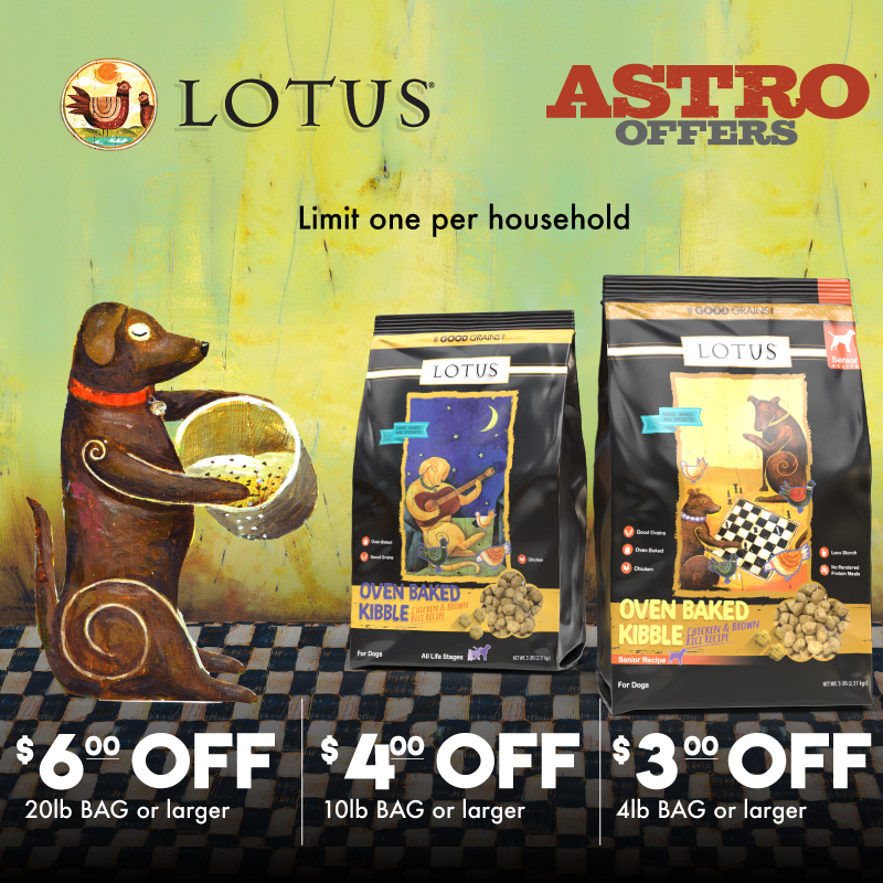 Astro | LOTUS | Dollars OFF Oven-Baked Dog Kibble