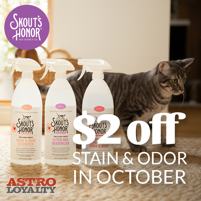 Astro | Skout's Honor | $2.00 OFF Stain & Odor Products