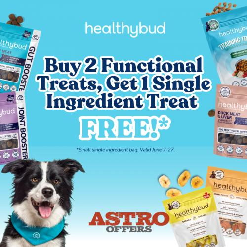 Astro | Healthybud | FREE Small Single Ingredient Treat with Purchase of 2 Functional Treats 