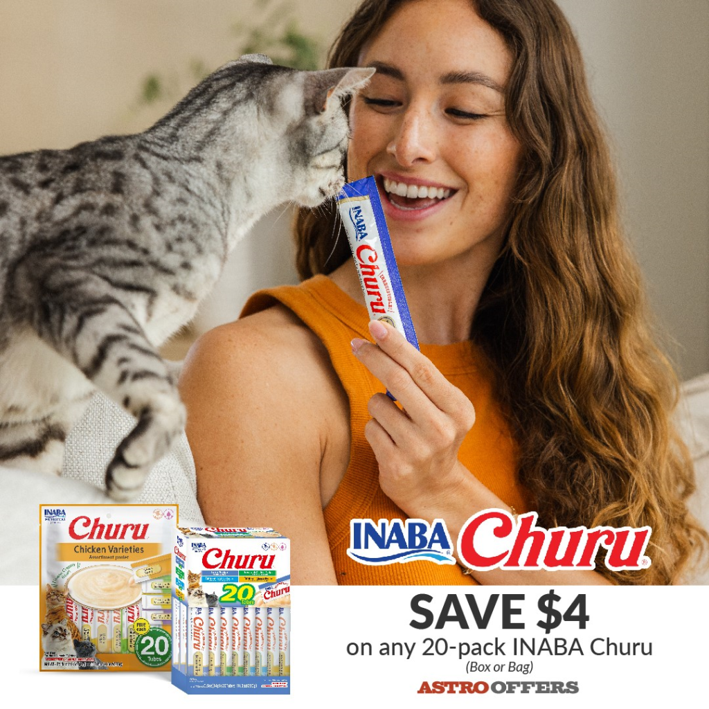 Astro | Inaba I $4.00 OFF 20-Pack Inaba Churu Purees