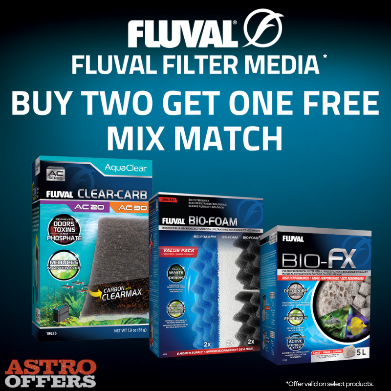 Astro | Fluval | Buy 2, Get 1 FREE on Select Filter Media!