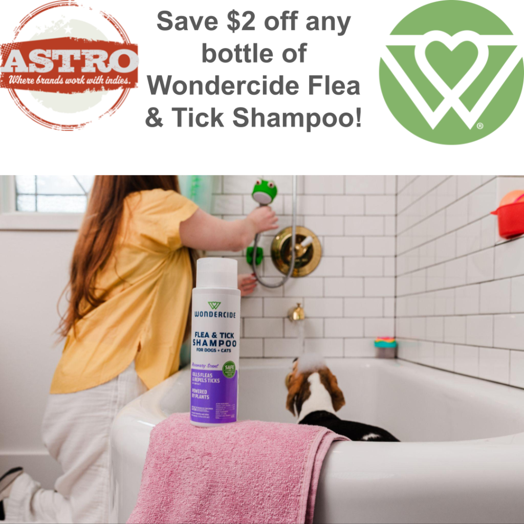 Astro | Wondercide | $2.00 OFF Flea & Tick Shampoos