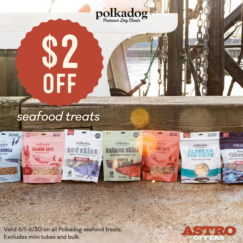 Astro | Polkadog | $2.00 OFF Seafood Treats