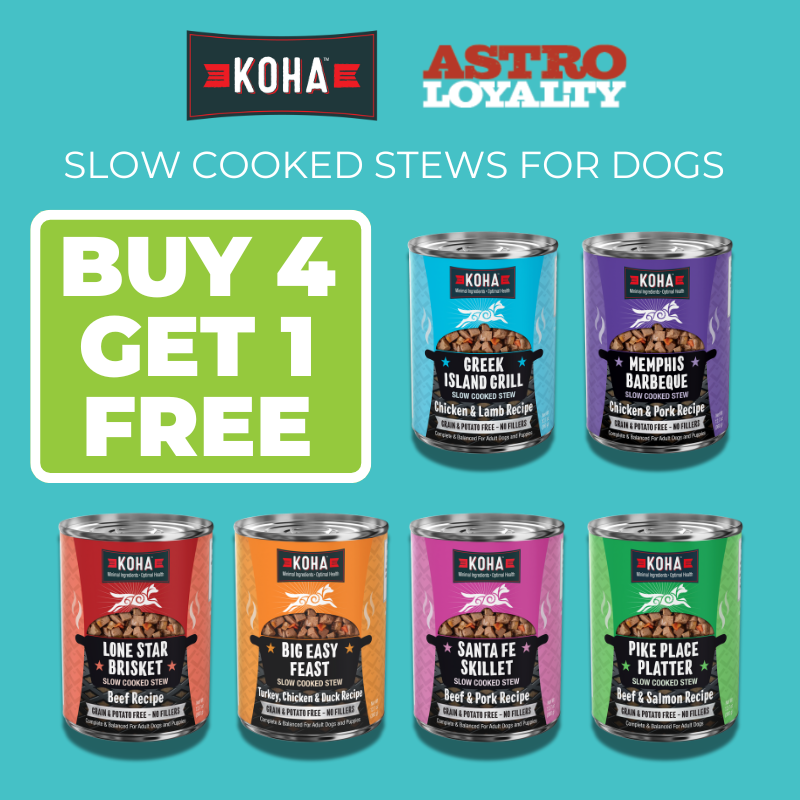 Astro | KOHA | Buy 4, Get 1 FREE Slow Cooked Stews for Dogs
