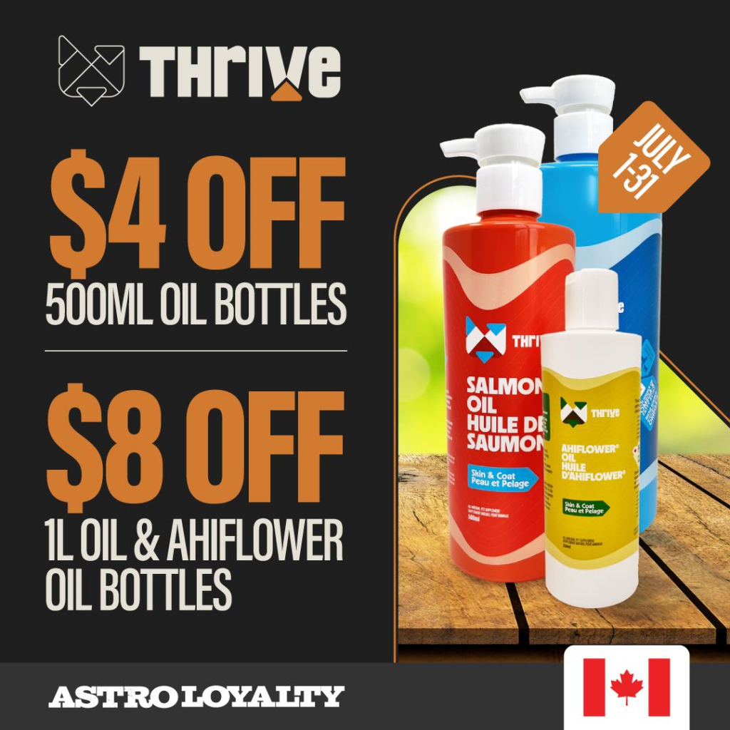 Astro | Big Country Raw | Dollars OFF 500ml & 1L Bottles of Thrive Oils! 